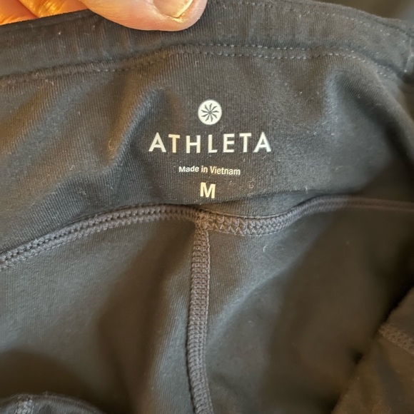 Athleta Be Free 2 in 1 Black Tights With Skirt size Medium - Picture 5 of 5